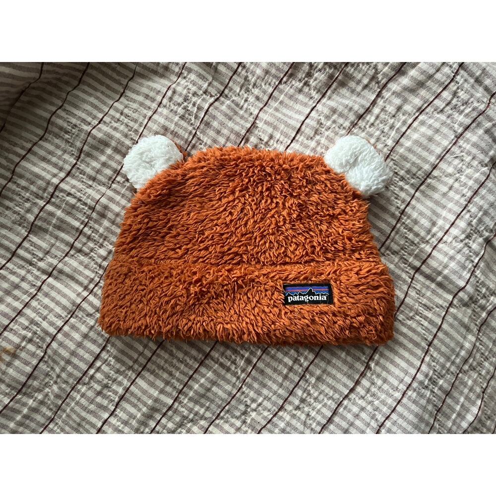 Patagonia Baby Fuzzy Bear Ears Hat!